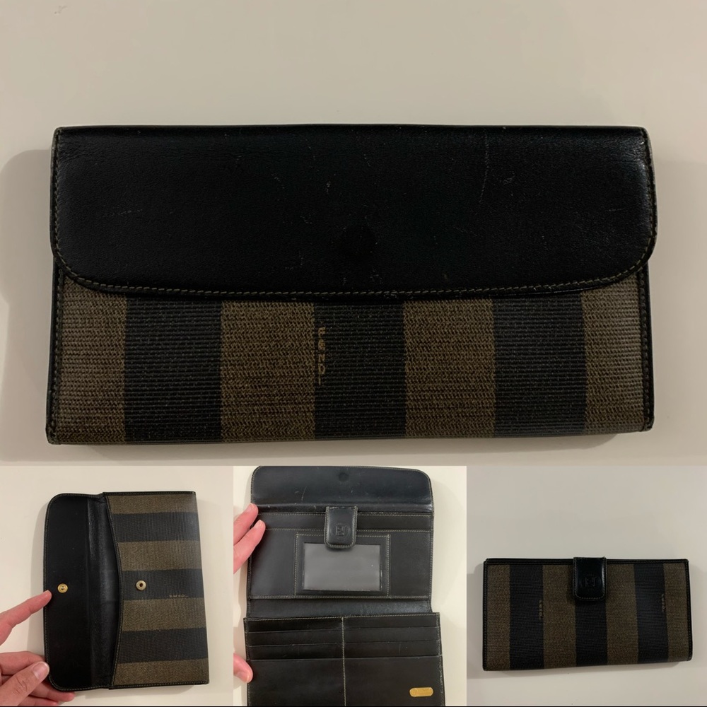 Authentic Fendi vintage long wallet